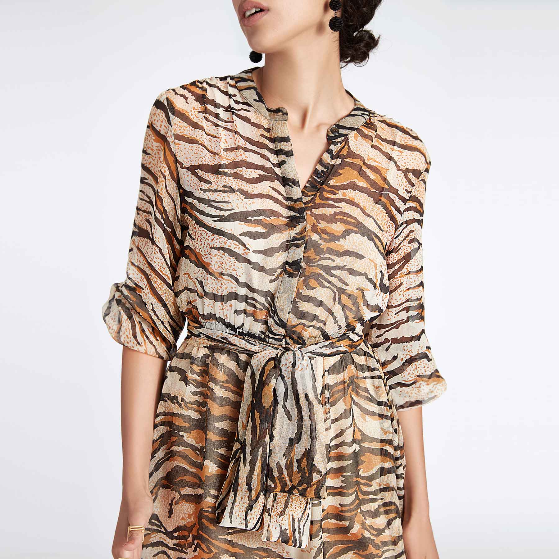 Tiger Shirt Dress