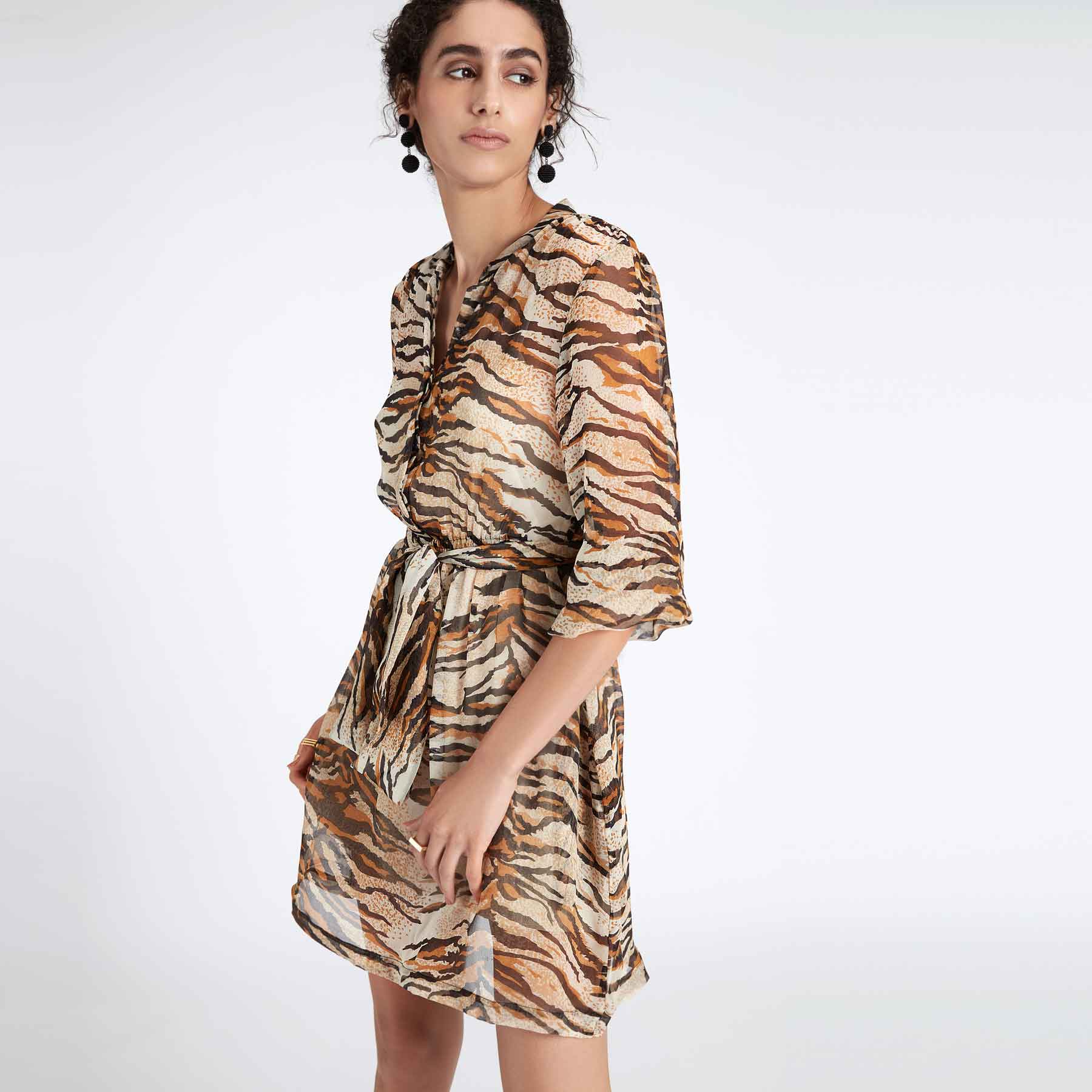 Tiger Shirt Dress