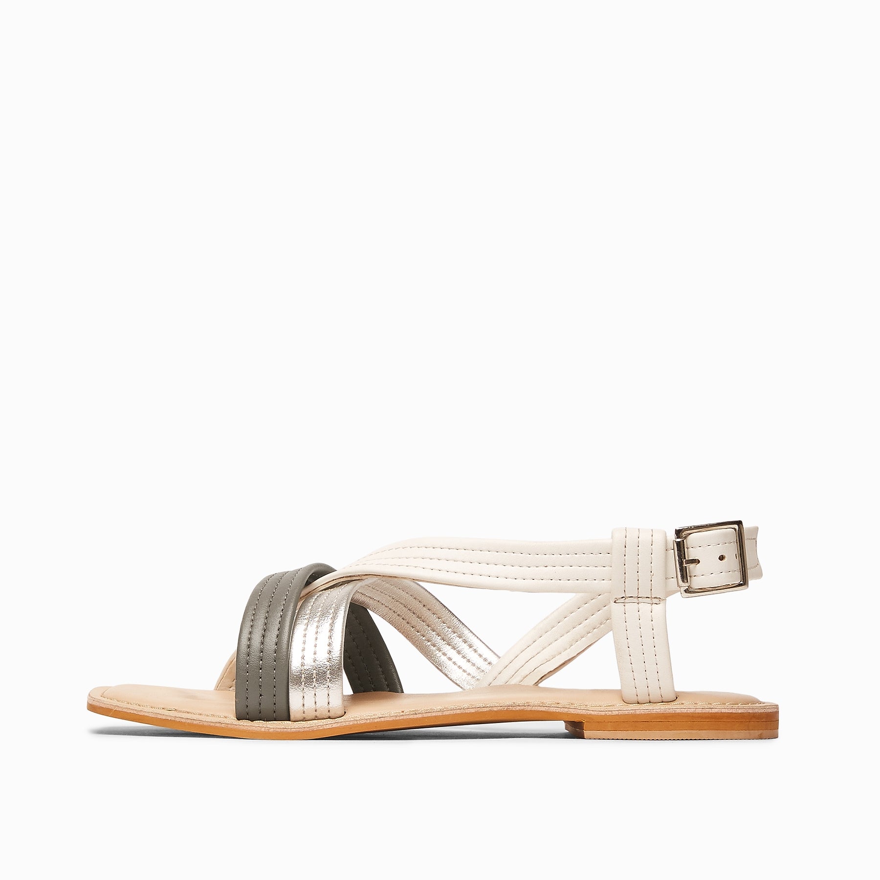 Colour Block Strap Sandals