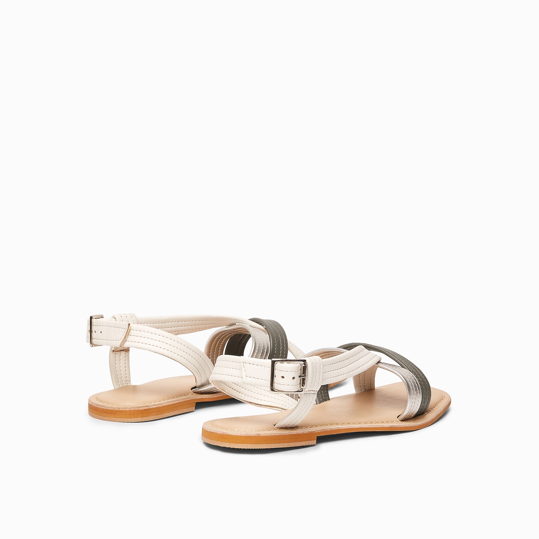 Colour Block Strap Sandals