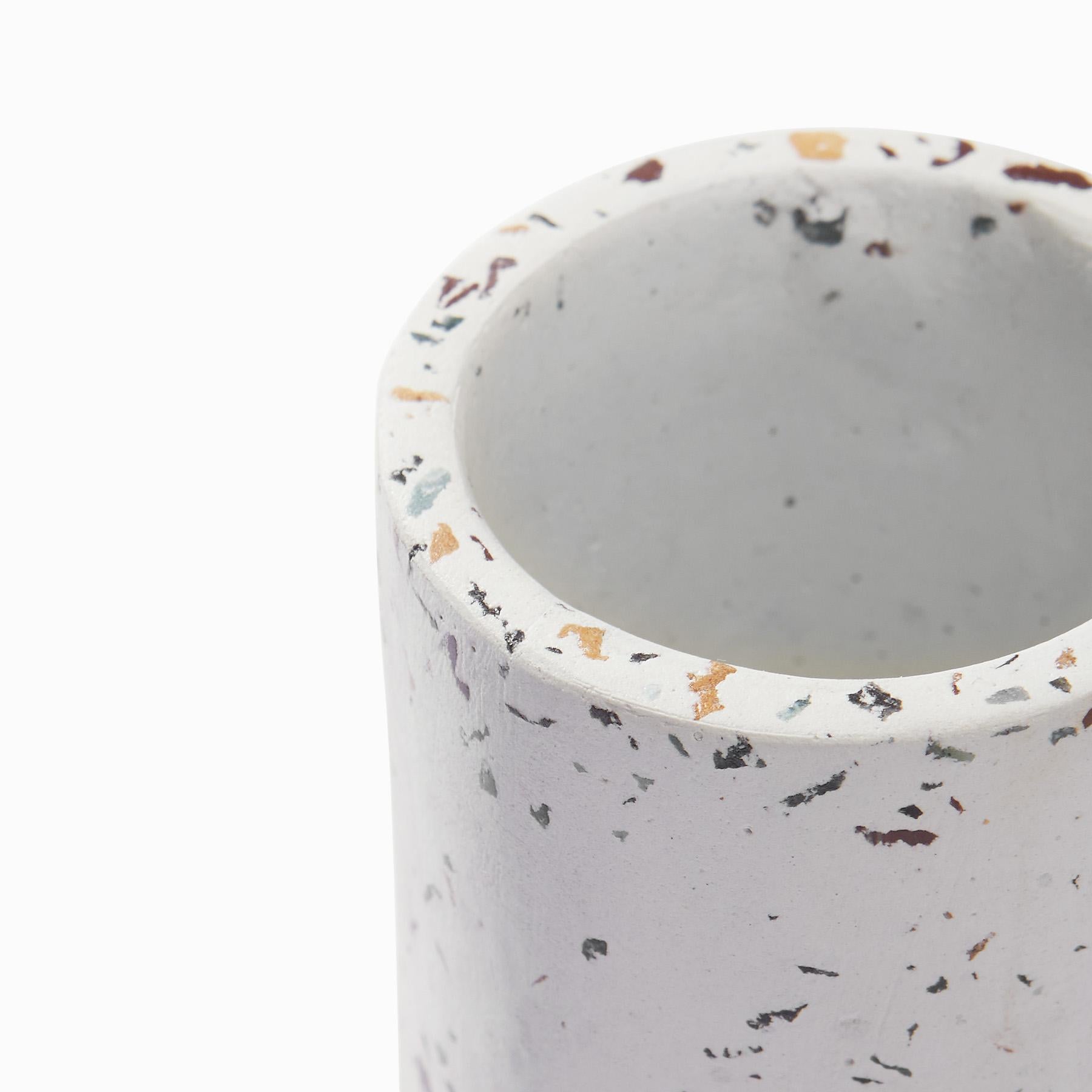 White Terrazzo Vase